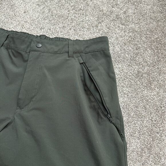 Columbia Washed Out Outdoor Shorts Mens 34/44 Gray Elastic Waist Zip Pocket Hike - Picture 9 of 12